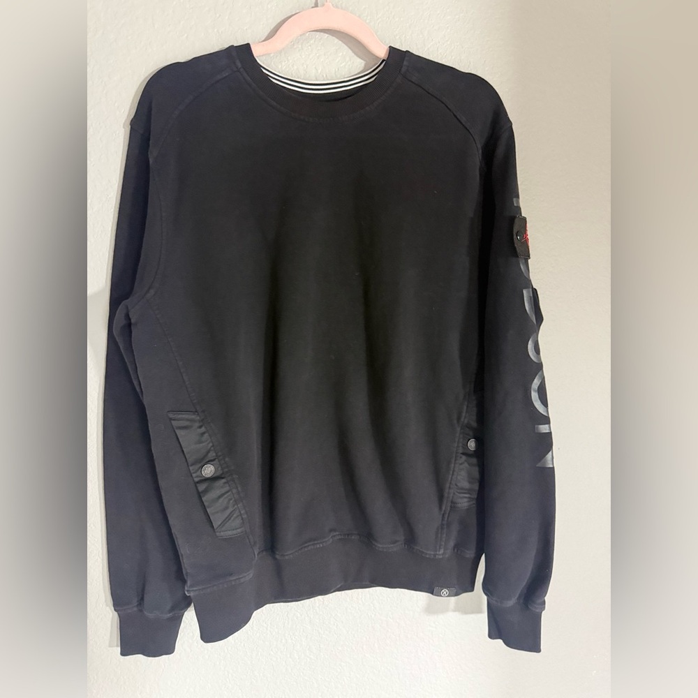 Hudson Jeans Black Crewneck Sweater. Size large. 100% Cotton!! It feels so good